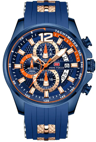 Waterproof Quartz Watch Large Dial Luminous Men's Watch 0350G