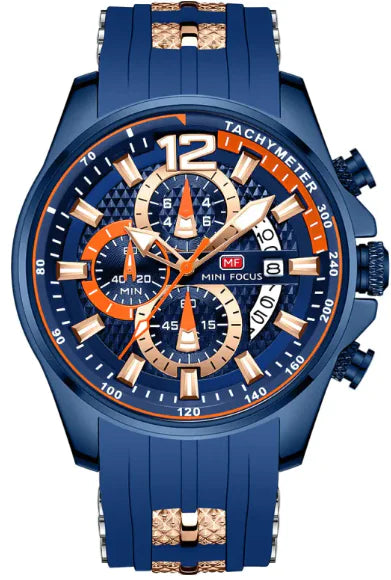 Waterproof Quartz Watch Large Dial Luminous Men's Watch 0350G